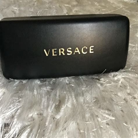 versace glasses case ebay|Versace eyeglass case hard black.